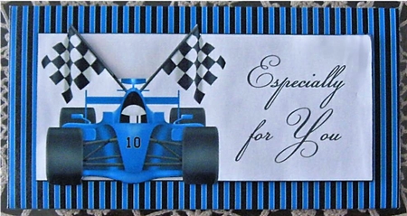 Racing Car Cash Envelope - CUP868694_72307 | Craftsuprint