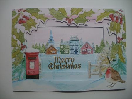 729 Christmas Village Tunnel Card - CUP695661_1415 | Craftsuprint