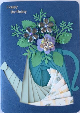 Watering Can Iris Folding Pattern - CUP121808_601 | Craftsuprint