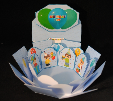 Birthday boy exploding box card - CUP900219_20842 | Craftsuprint