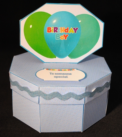 Birthday boy exploding box card - CUP900219_20842 | Craftsuprint