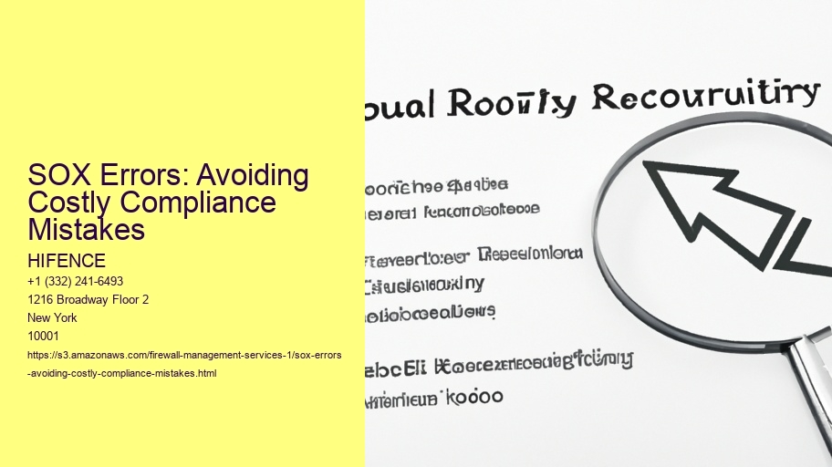 SOX Errors: Avoiding Costly Compliance Mistakes