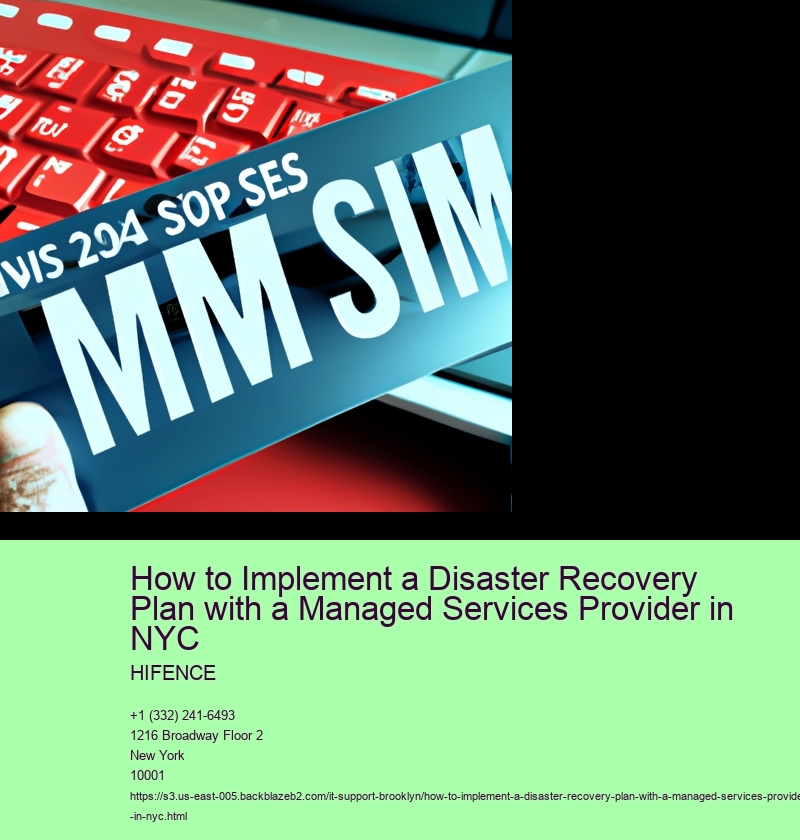 How to Implement a Disaster Recovery Plan with a Managed Services Provider in NYC
