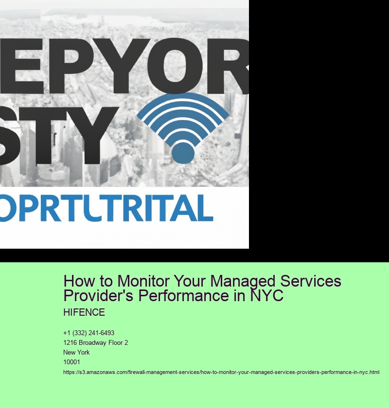 How to Monitor Your Managed Services Provider's Performance in NYC