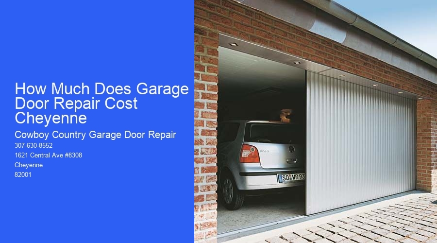 How Much Does Garage Door Repair Cost Cheyenne