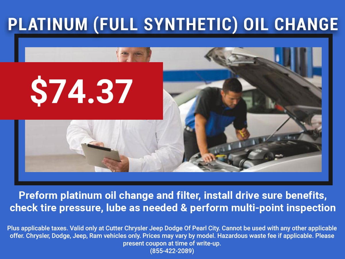 Check It Chrysler Coupons Oil Change Listen here Chrysler In Michigan