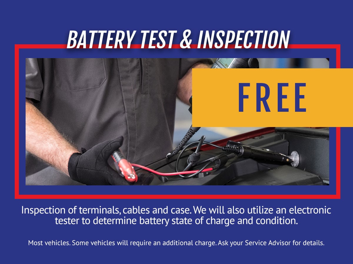 Battery Test & Inspection Service Special Coupon Feldmam Chevrolet Livonia