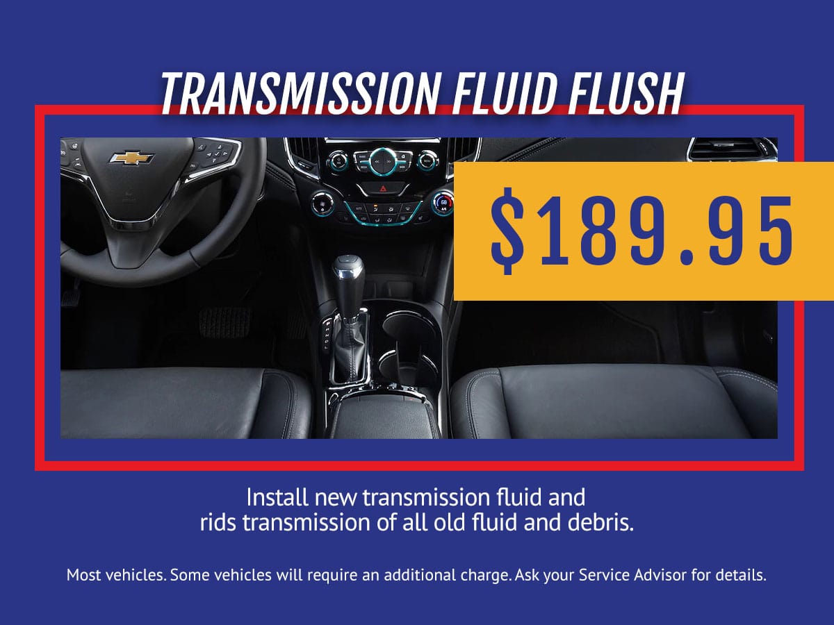 Transmission Fluid Flush Service Special Coupon Feldmam Chevrolet Livonia