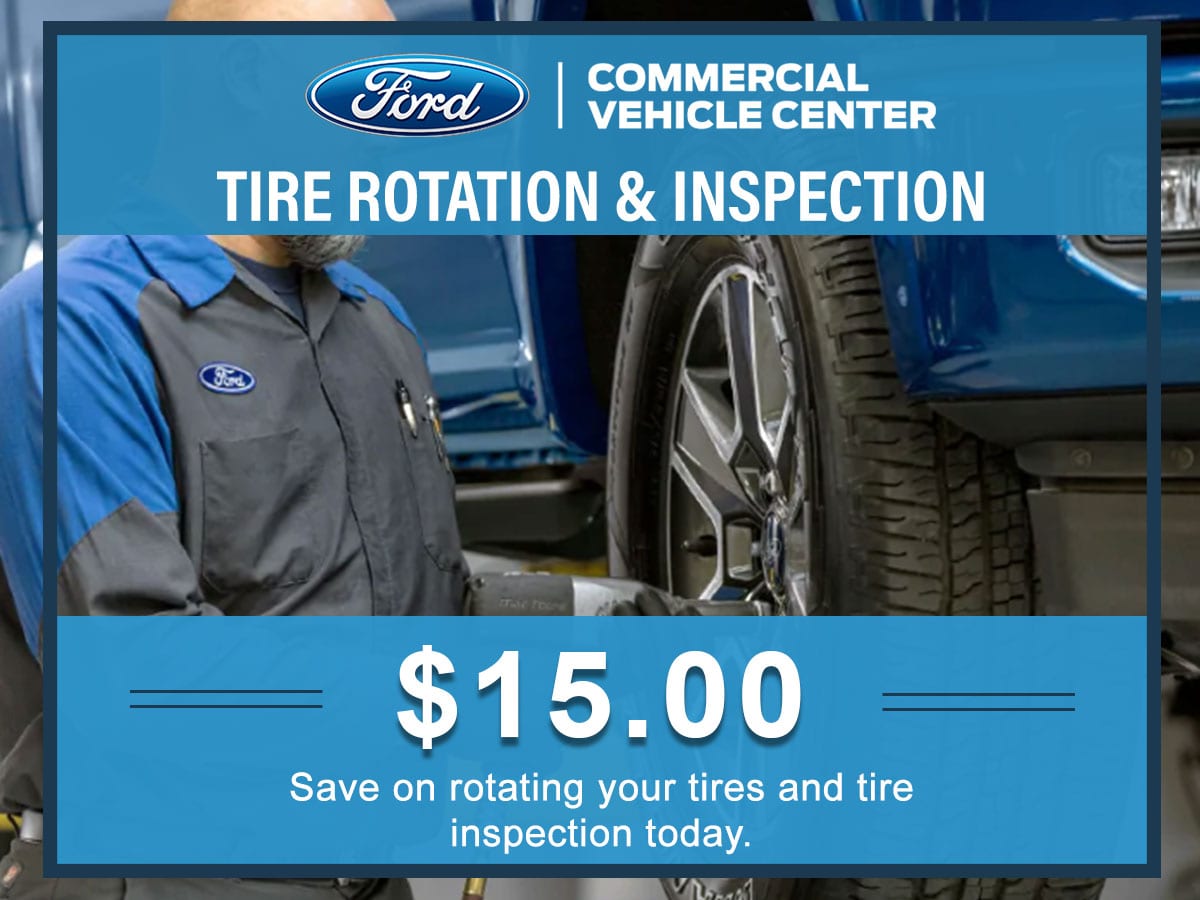 Ford Commercial Vehicle Tire Rotation & Inspection in Gastonia, NC