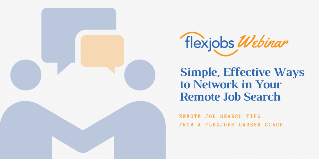 networking tips for remote jobs search