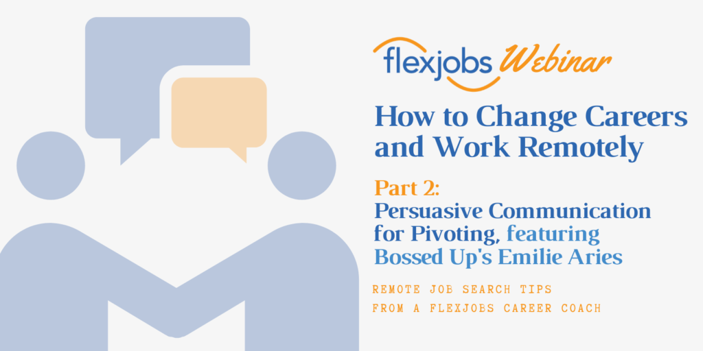persuasive communication for career pivoting