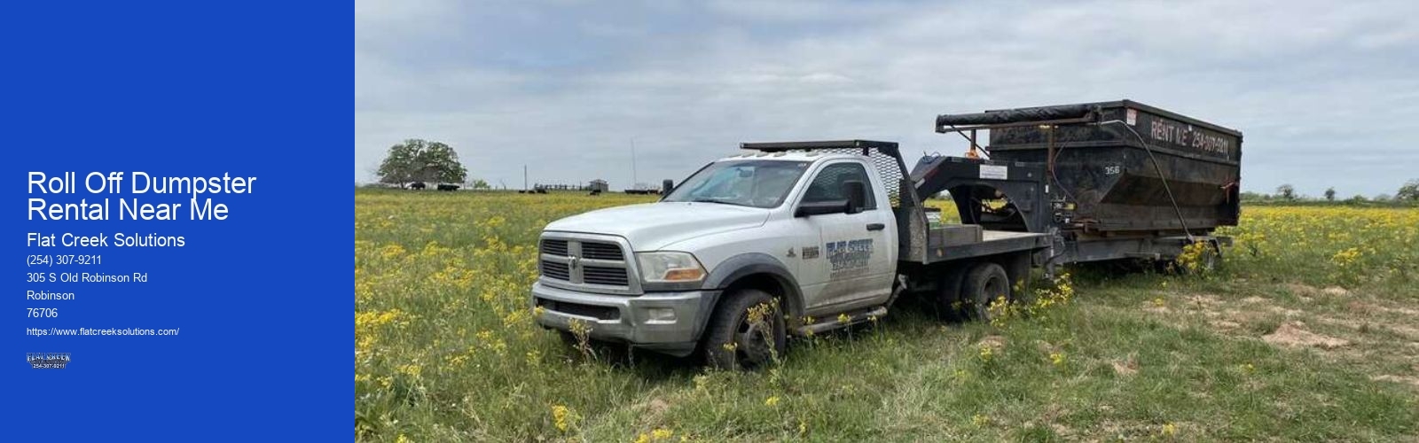 Roll Off Dumpster Rental Near Me