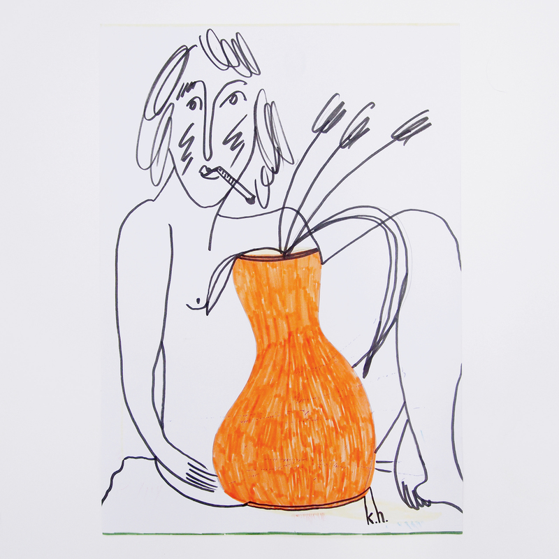 Selfportrait With A Vase