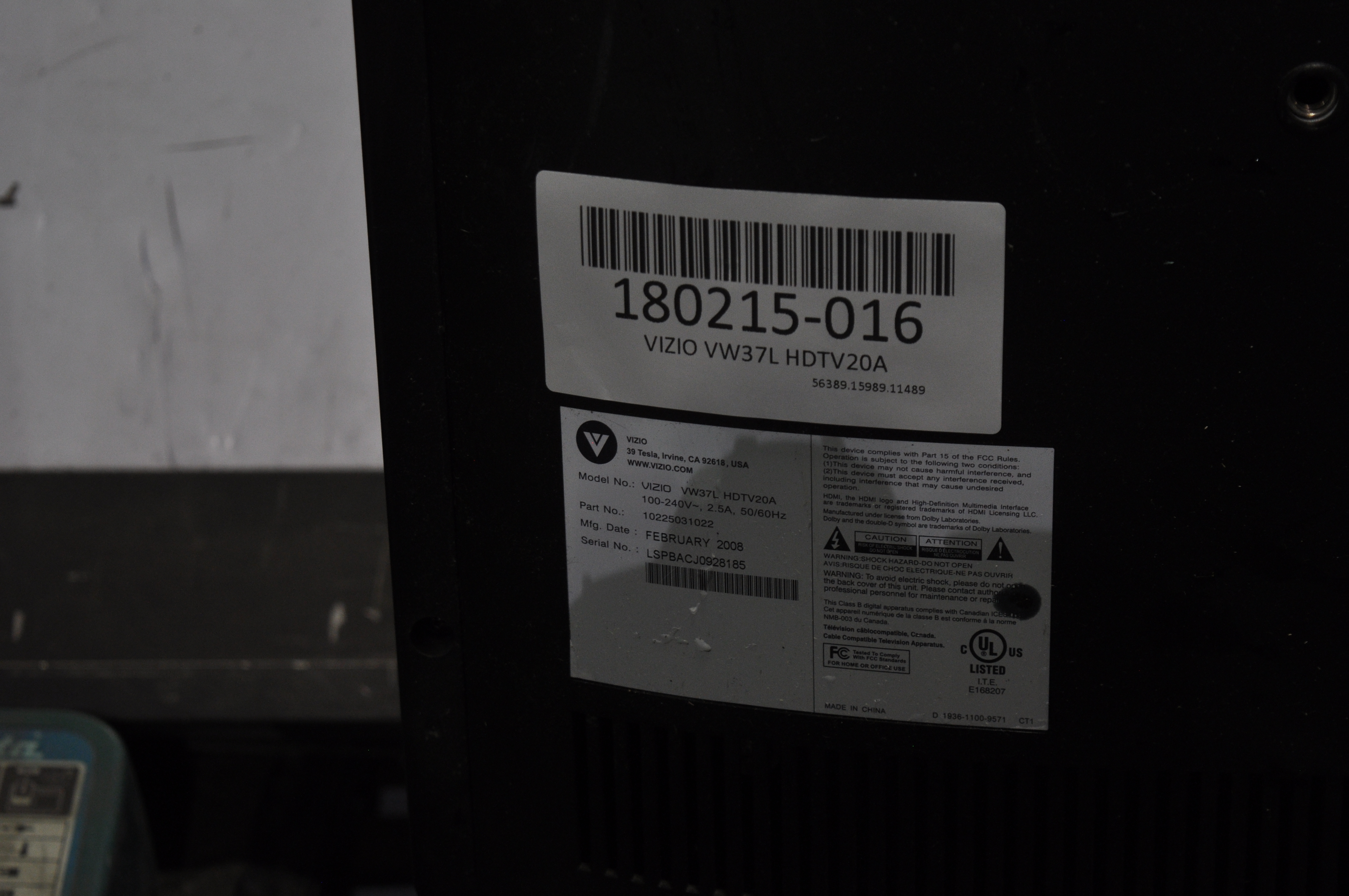 VIZIO MODEL VW37L HDTV20A T-CON BOARD # LC370WX1-SLA1 (6870C-0088D - Foto 9