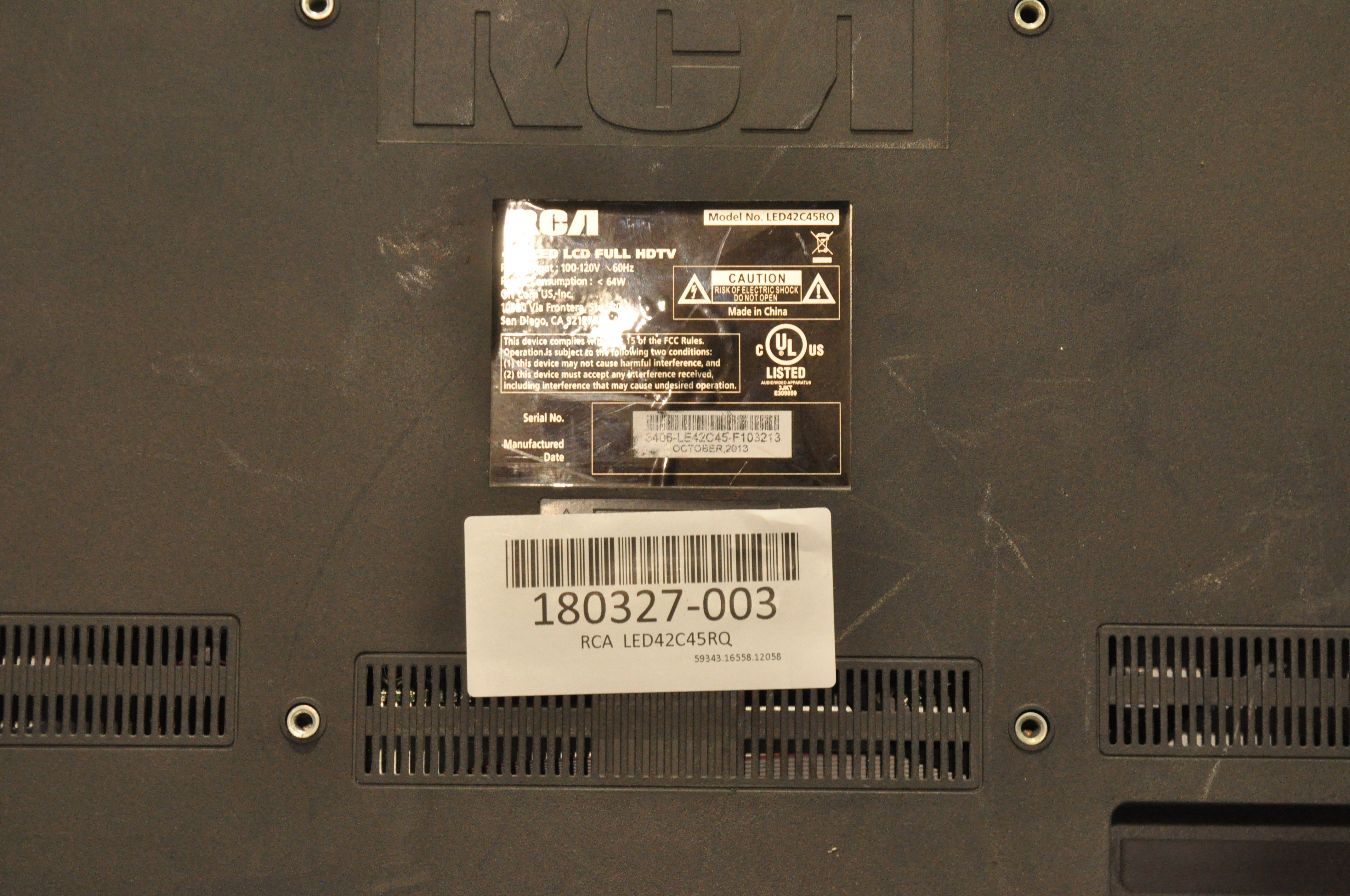 RCA LED42C45RQ SMALL PARTS REPAIR KIT POWER CORD;RIBBON CABLE;SPEAKERS