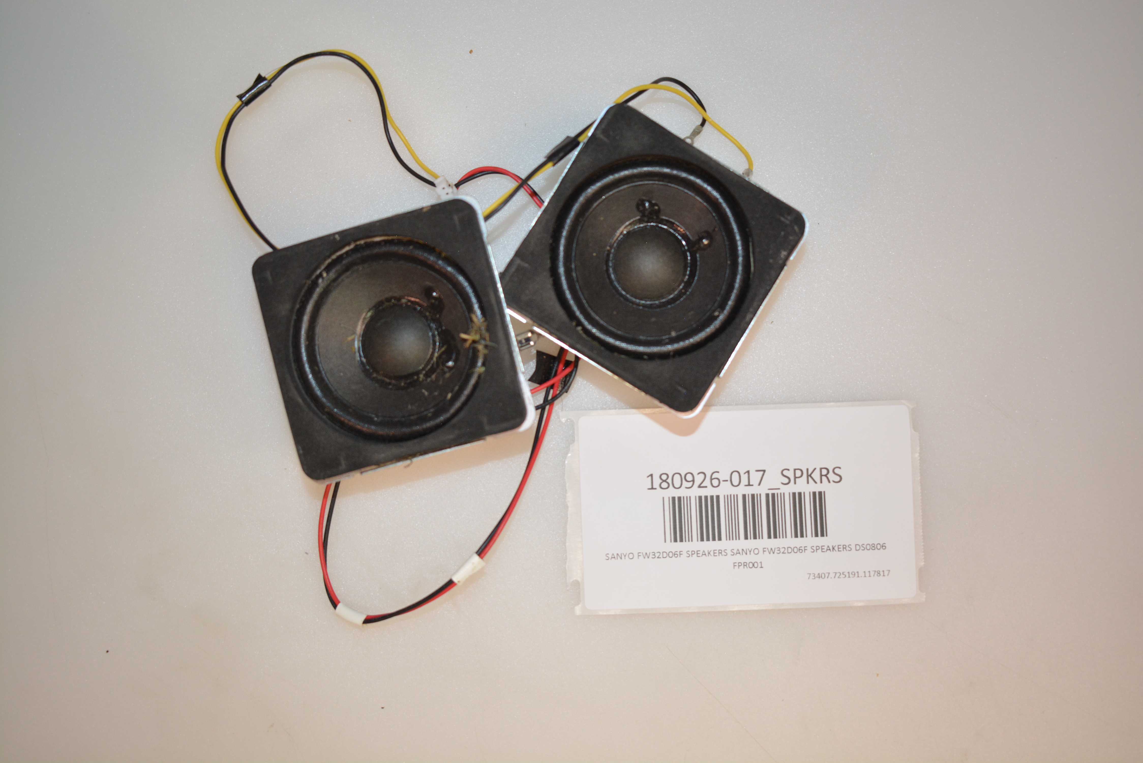 SANYO FW32D06F SPEAKERS SANYO FW32D06F SPEAKERS DS0806 FPR001 eBay
