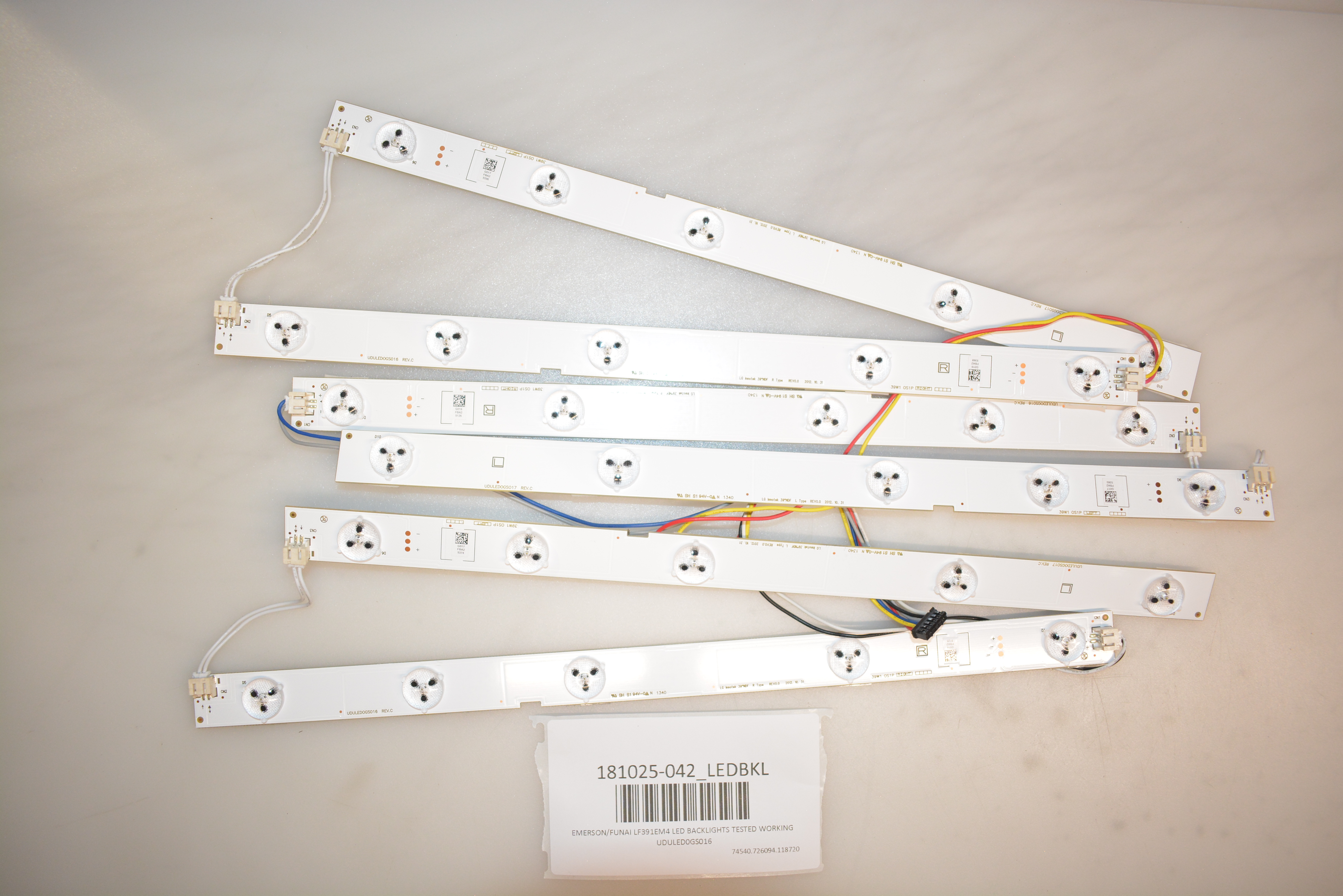 EMERSON/FUNAI LF391EM4 LED BACKLIGHTS TESTED WORKING UDULED0GS016 eBay