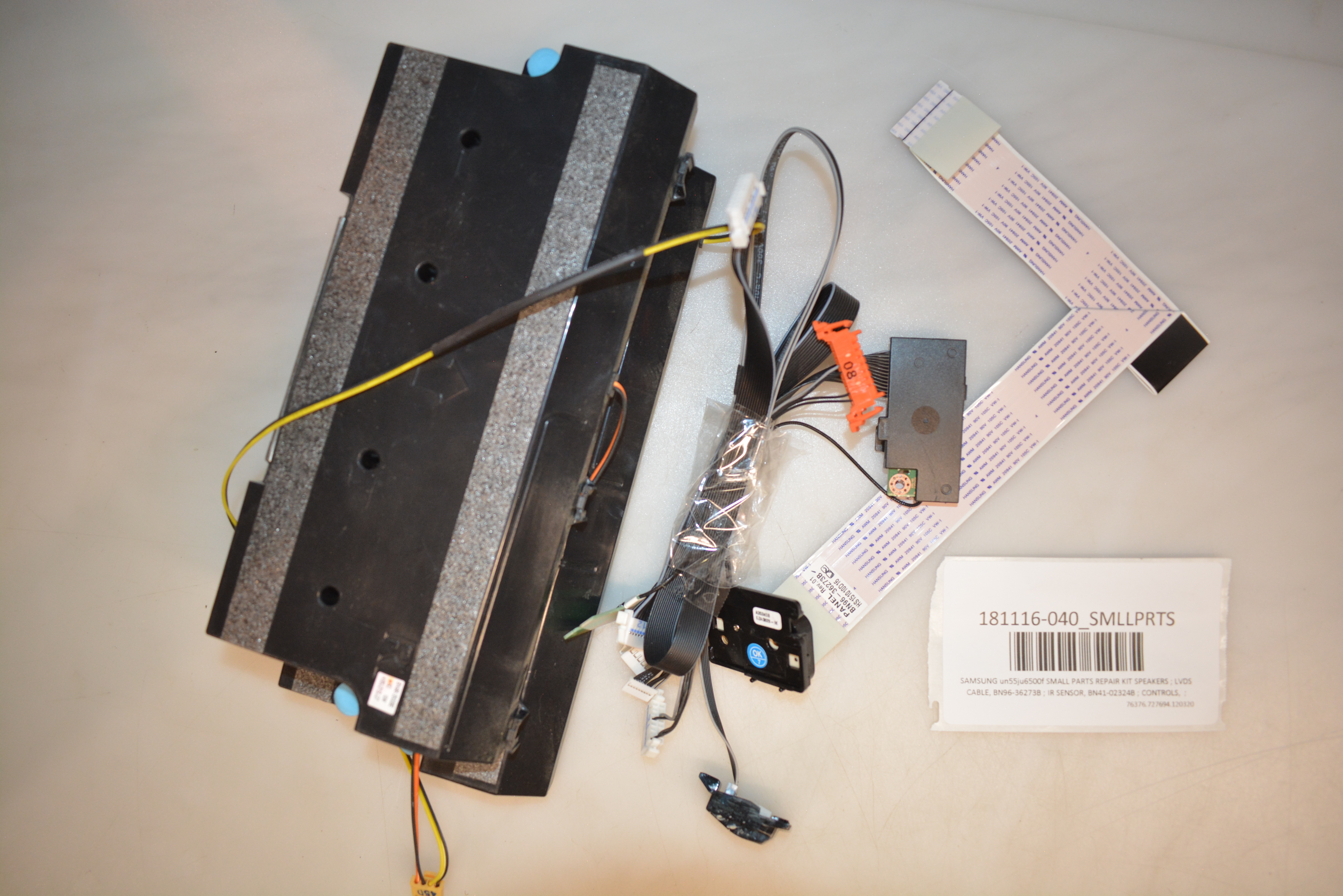 SAMSUNG UN55JU6500F SMALL Parts Repair Kit Speakers ; Lvds Cable, Bn96