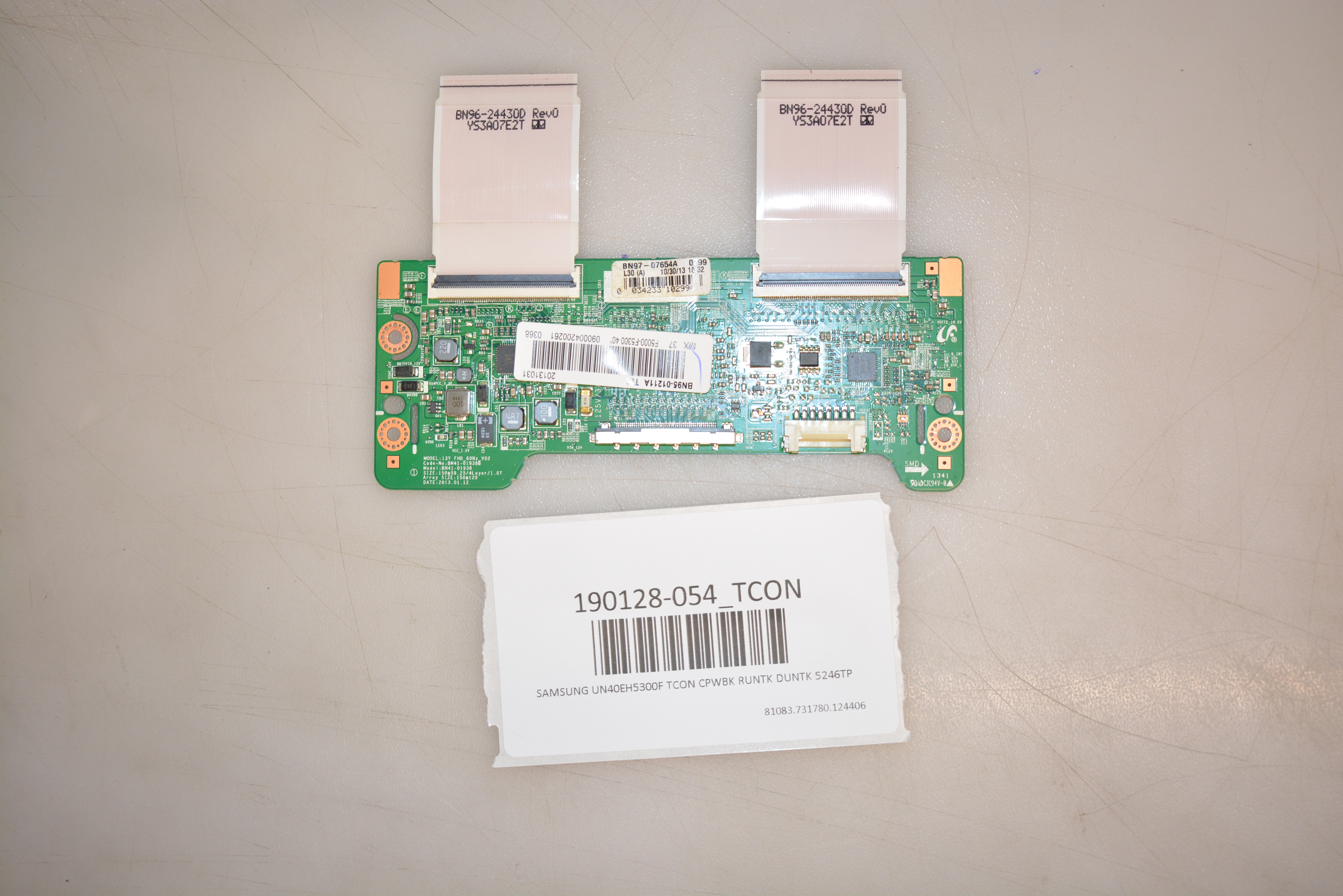 SAMSUNG UN40EH5300F TCON CPWBK RUNTK DUNTK 5246TP