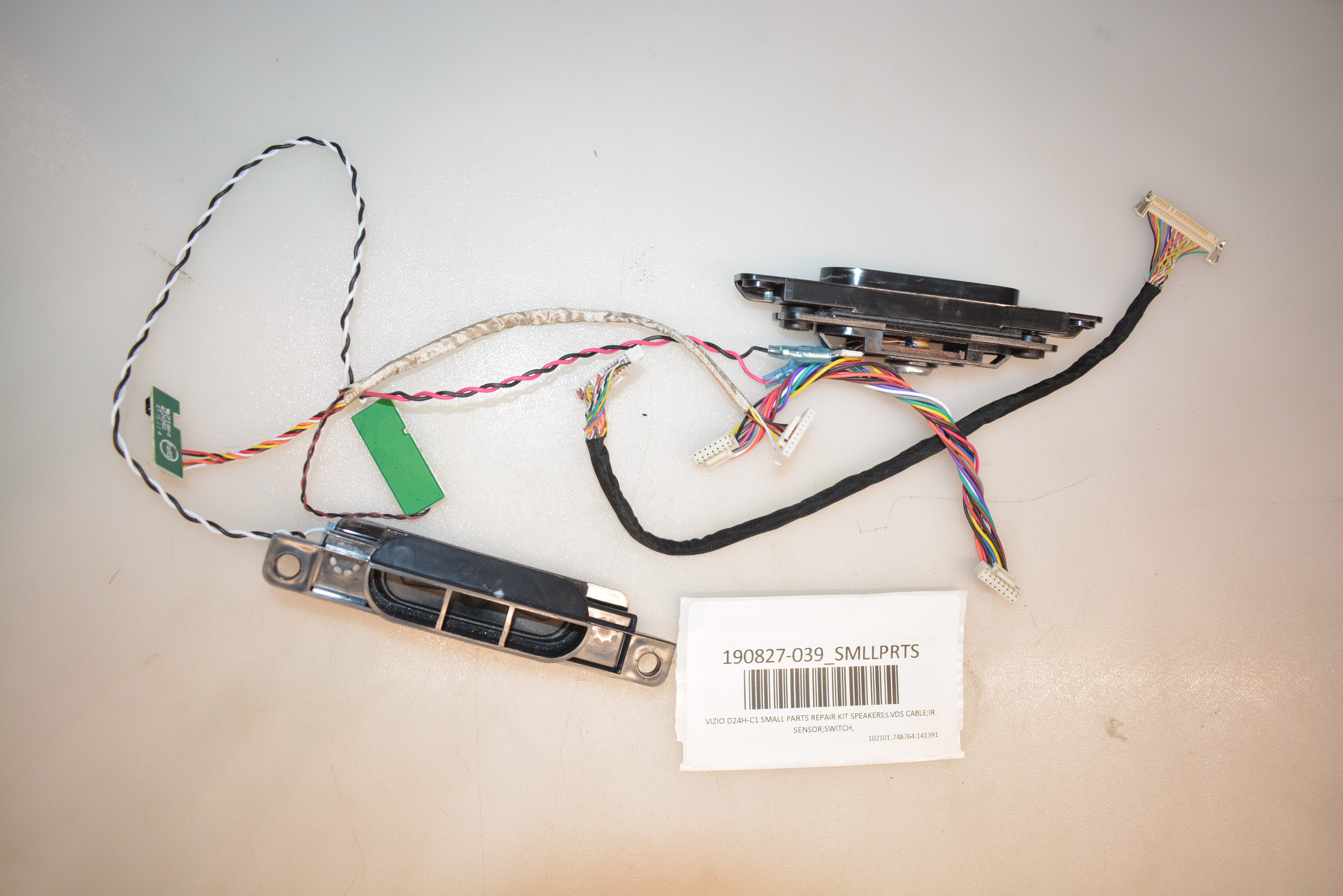 VIZIO D24HC1 SMALL PARTS REPAIR KIT SPEAKERS;LVDS CABLE;IR SENSOR