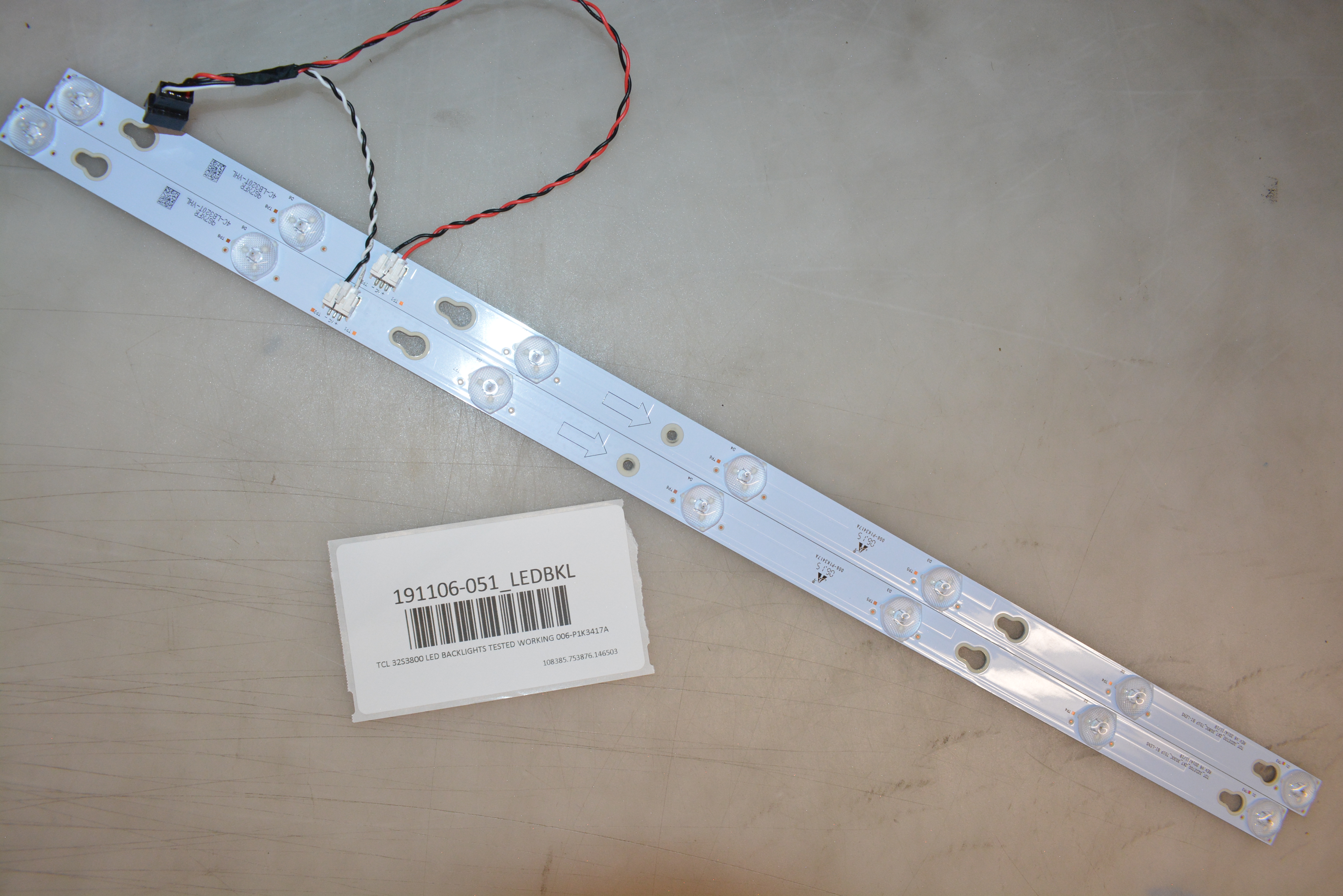 TCL 32S3800 LED BACKLIGHTS TESTED WORKING 006P1K3417A eBay