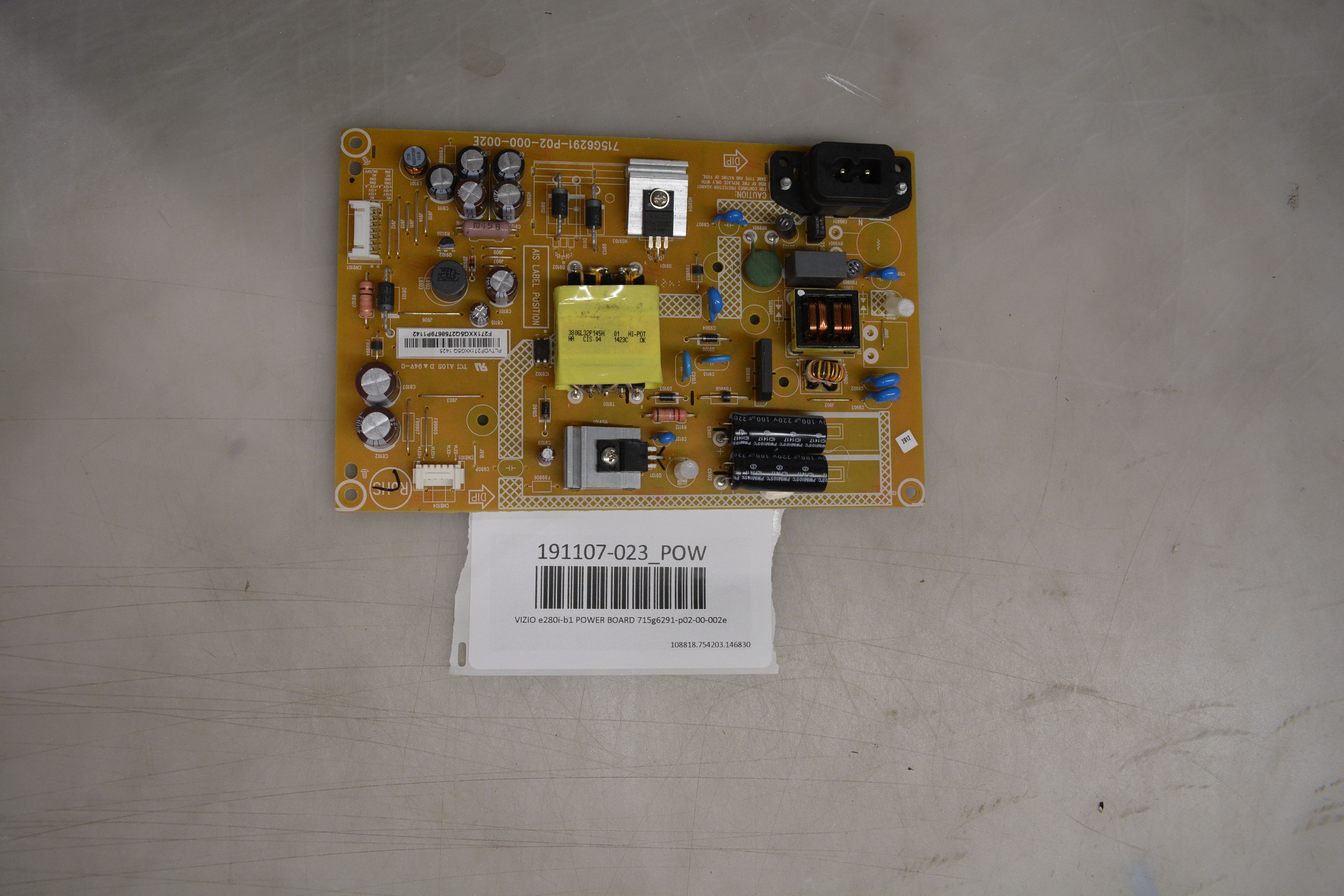 VIZIO E280I-B1 POWER BOARD 715G6291-P02-00-002E | eBay