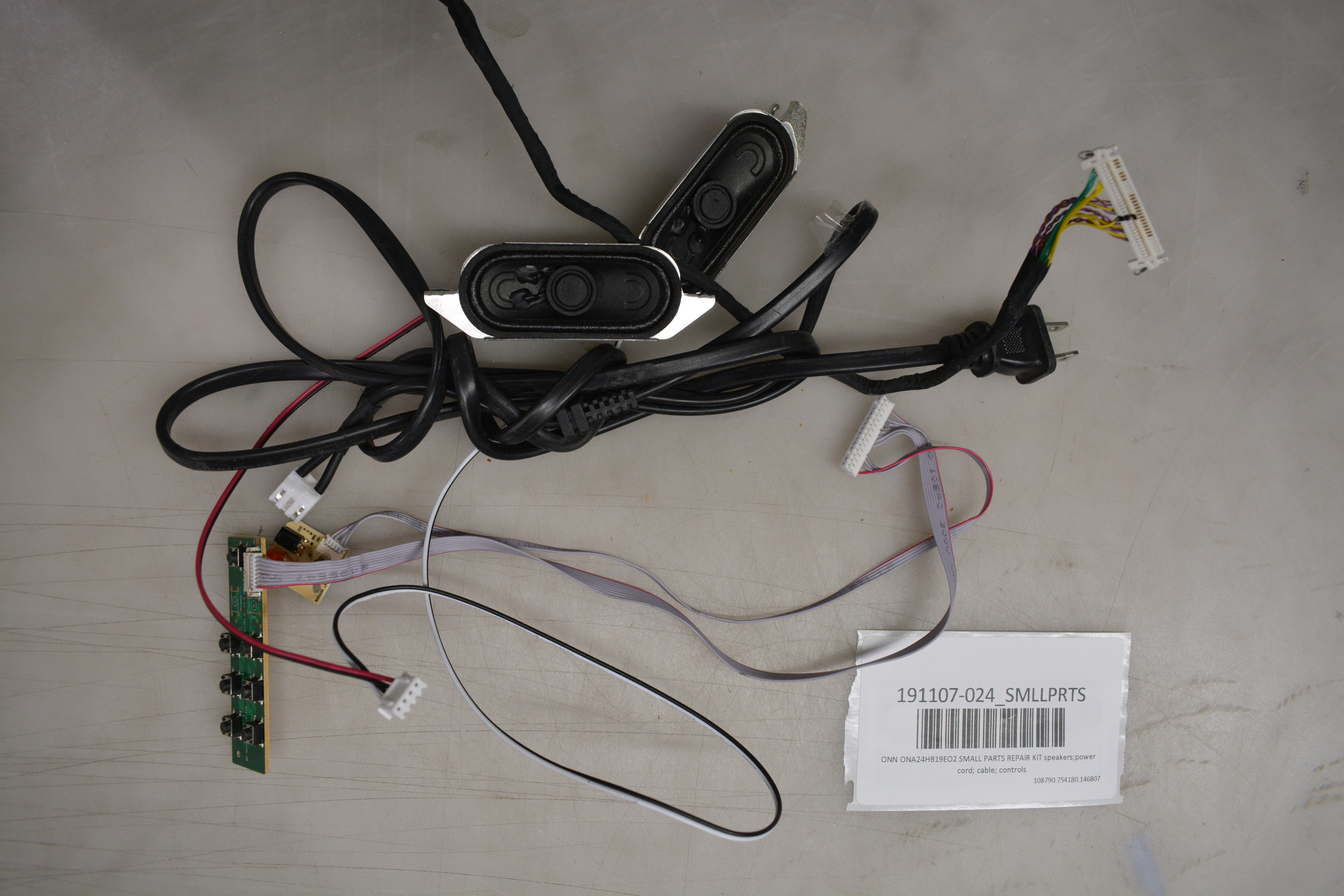ONN ONA24HB19EO2 SMALL PARTS REPAIR KIT SPEAKERS;POWER CORD; CABLE; CONTROLS eBay
