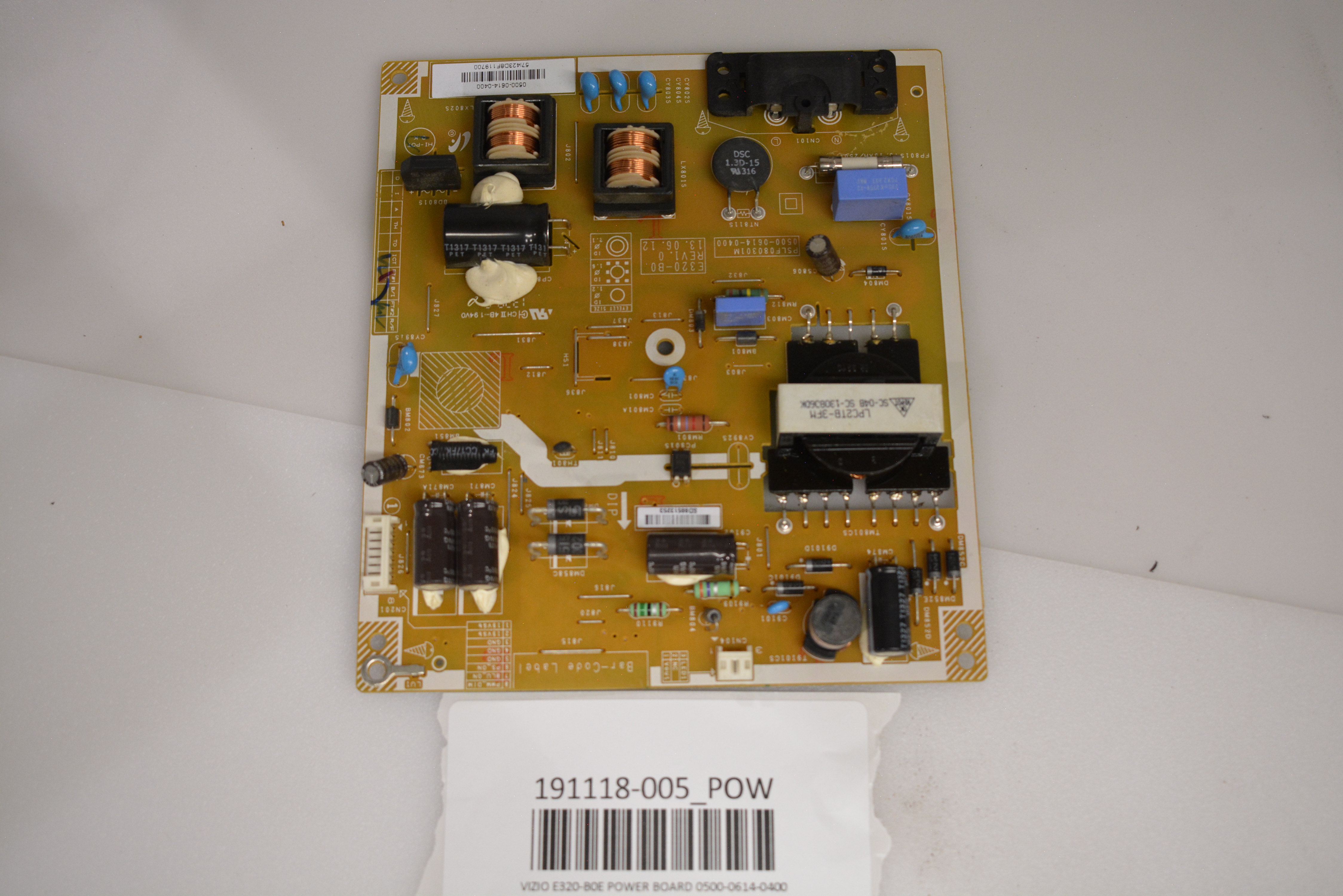 Vizio E320VL Power Supply Board DPS-165DP A / 0500-0407-1010