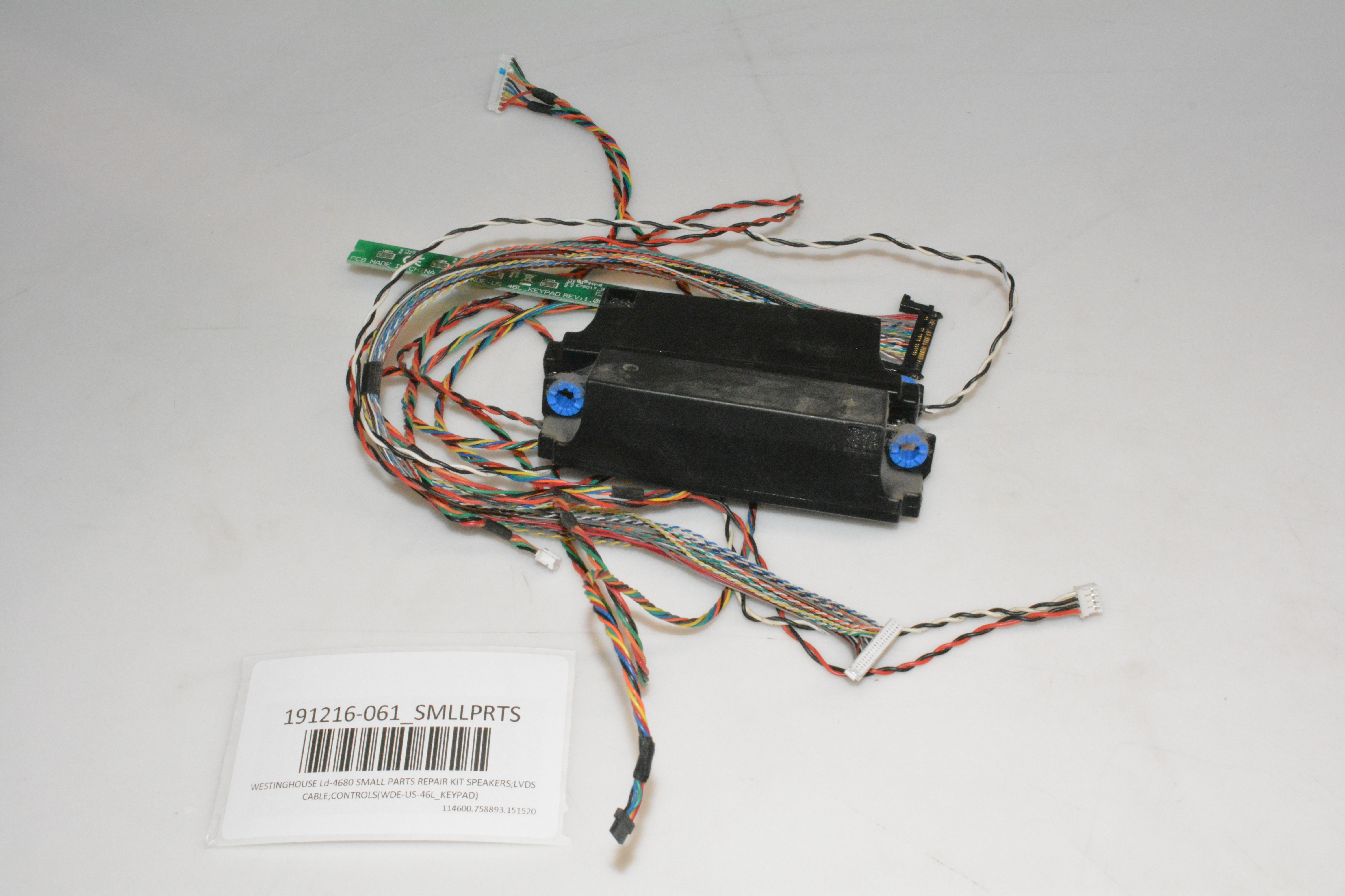 WESTINGHOUSE LD-4680 SMALL PARTS REPAIR KIT SPEAKERS;LVDS CABLE
