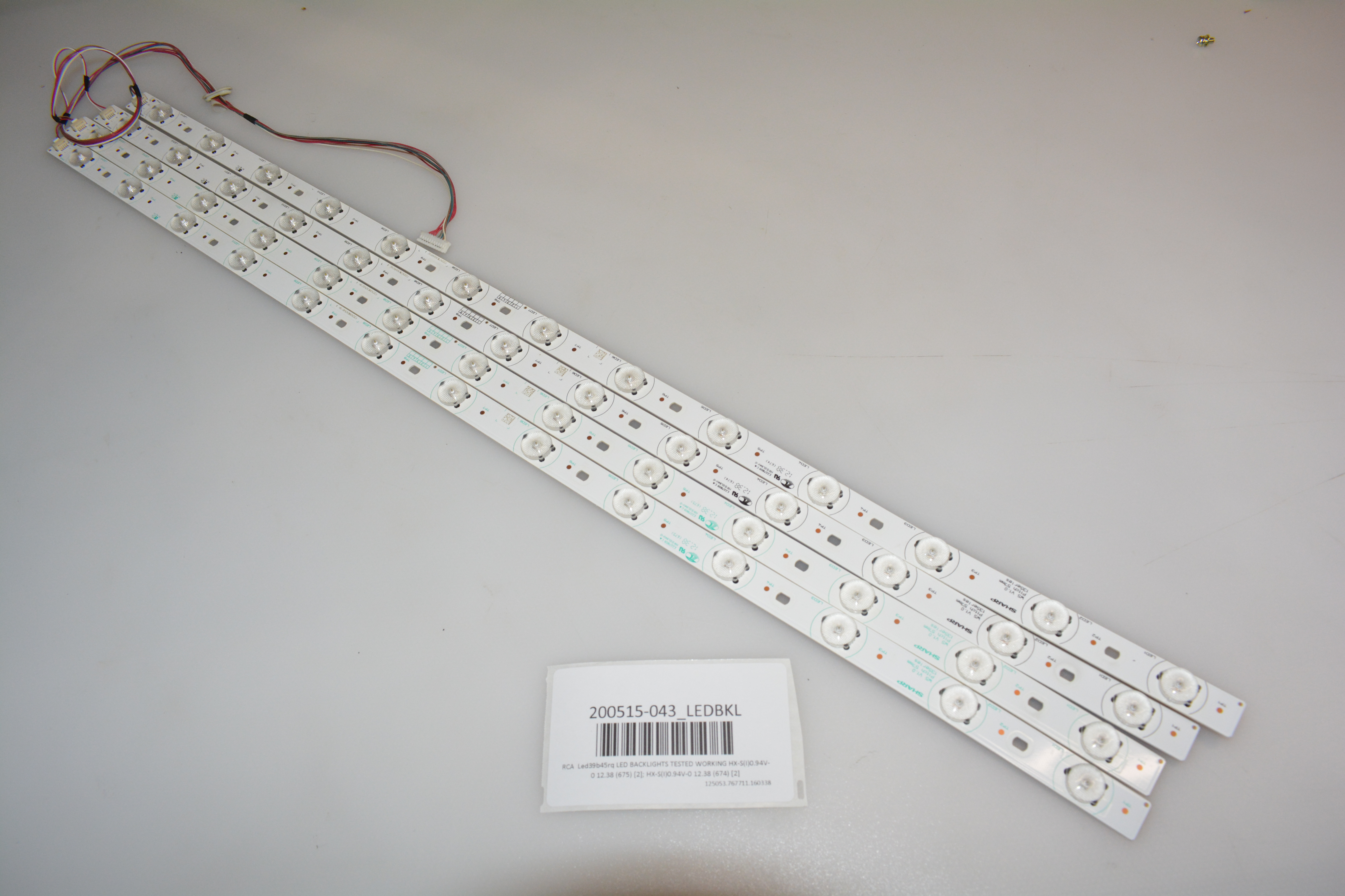 RCA LED39B45RQ LED BACKLIGHTS TESTED WORKING HXS(I)0.94V0 12.38 (675