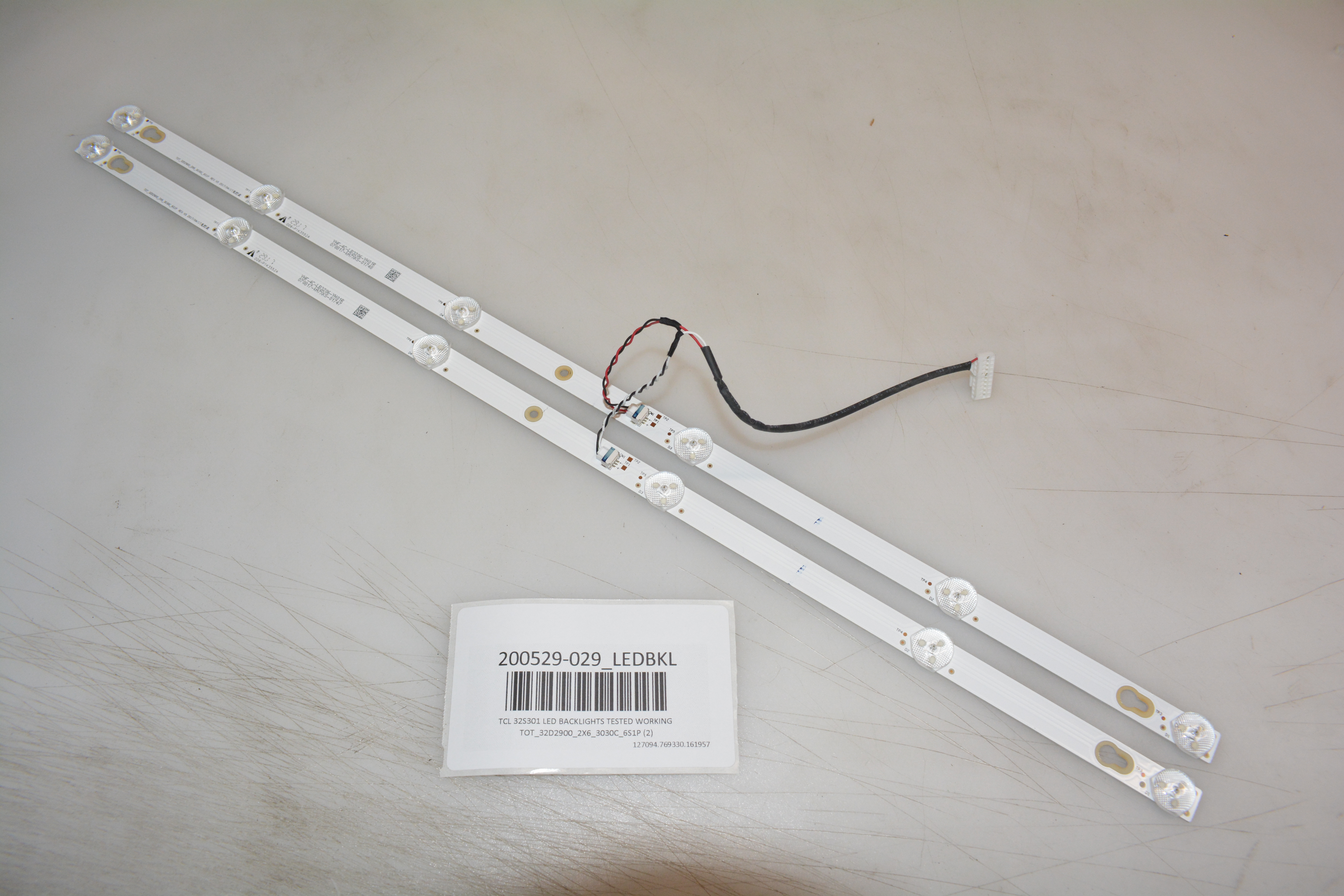 TCL 32S301 LED BACKLIGHTS TESTED WORKING TOT_32D2900_2X6_3030C_6S1P (2