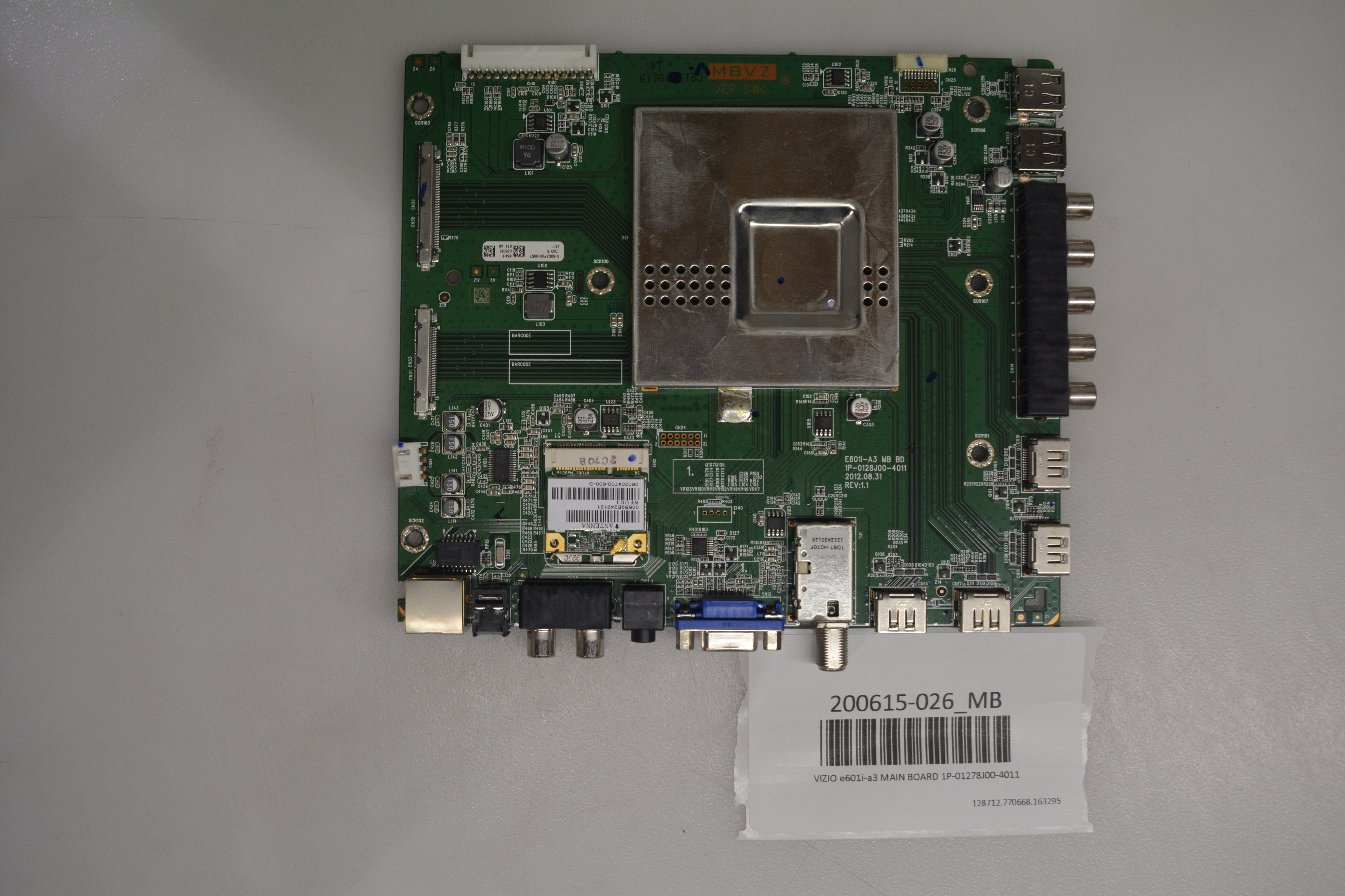 VIZIO E601I-A3 MAIN BOARD 1P-01278J00-4011 | eBay