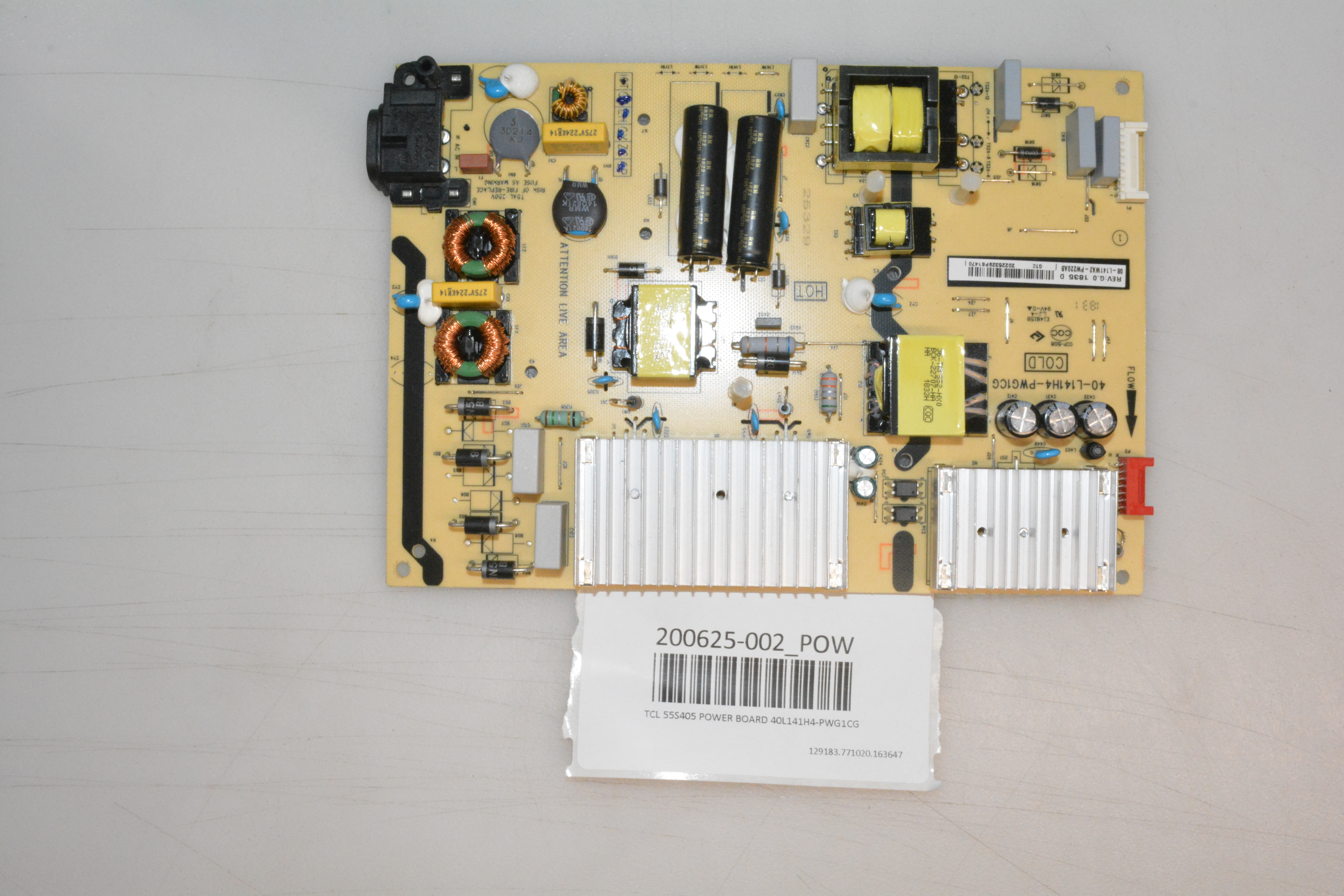 TCL 55S405 POWER BOARD 40L141H4PWG1CG eBay