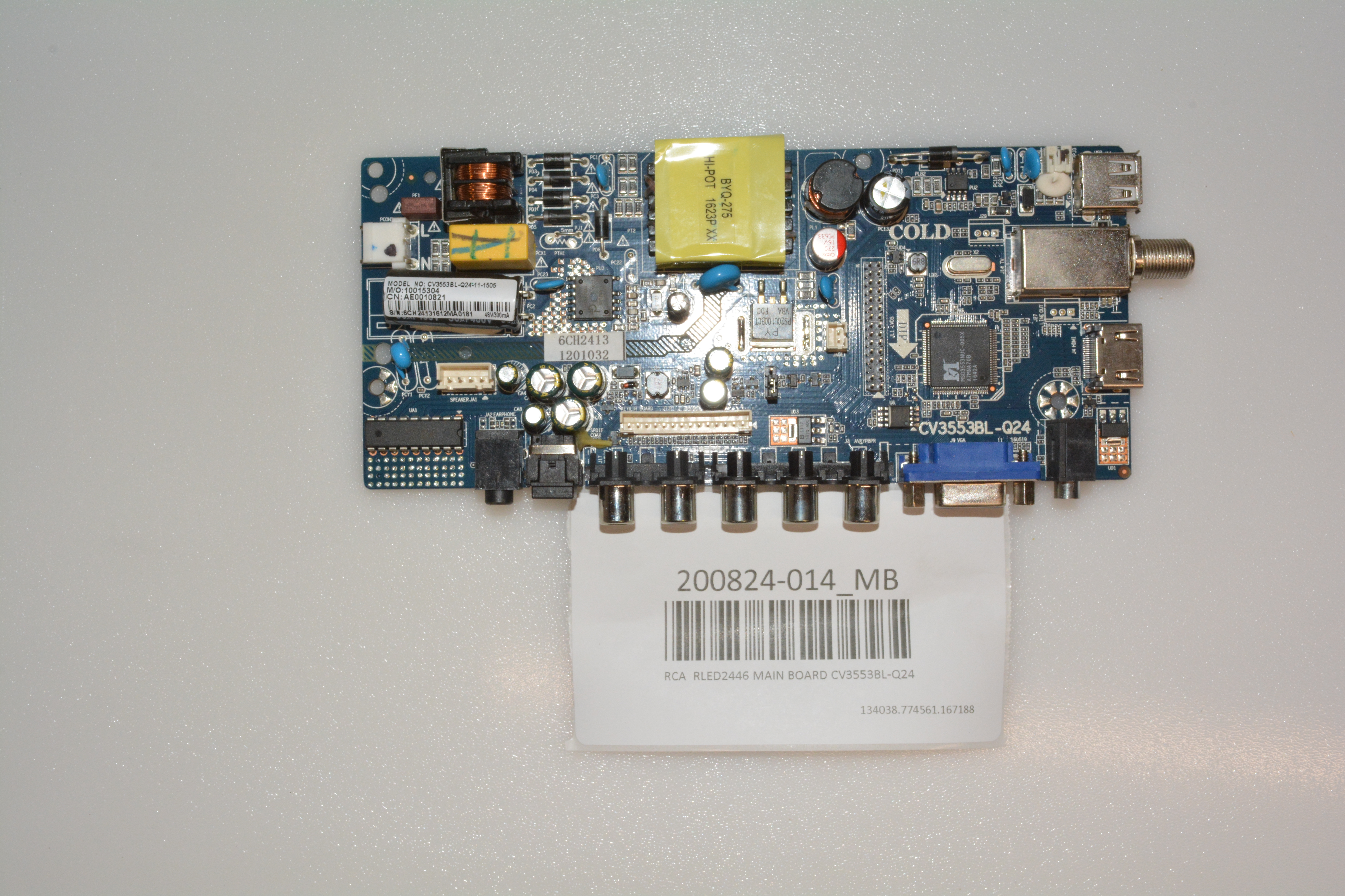 Carte Mère RCA Pour TV LED48G45RQ – Réf. RE01M3393LNA66 – Neuve