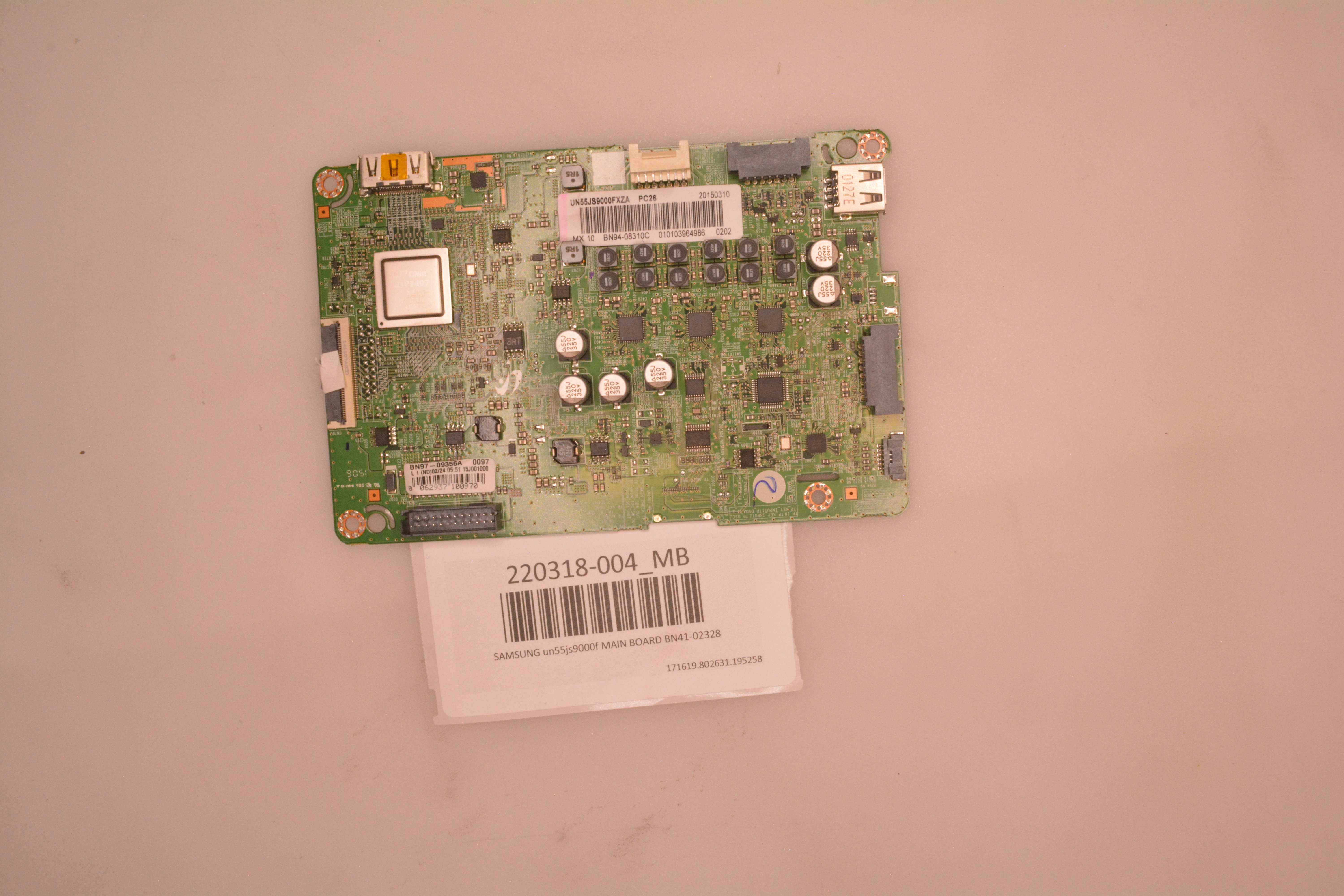 SAMSUNG UN55JS9000F MAIN BOARD BN41-02328 | eBay