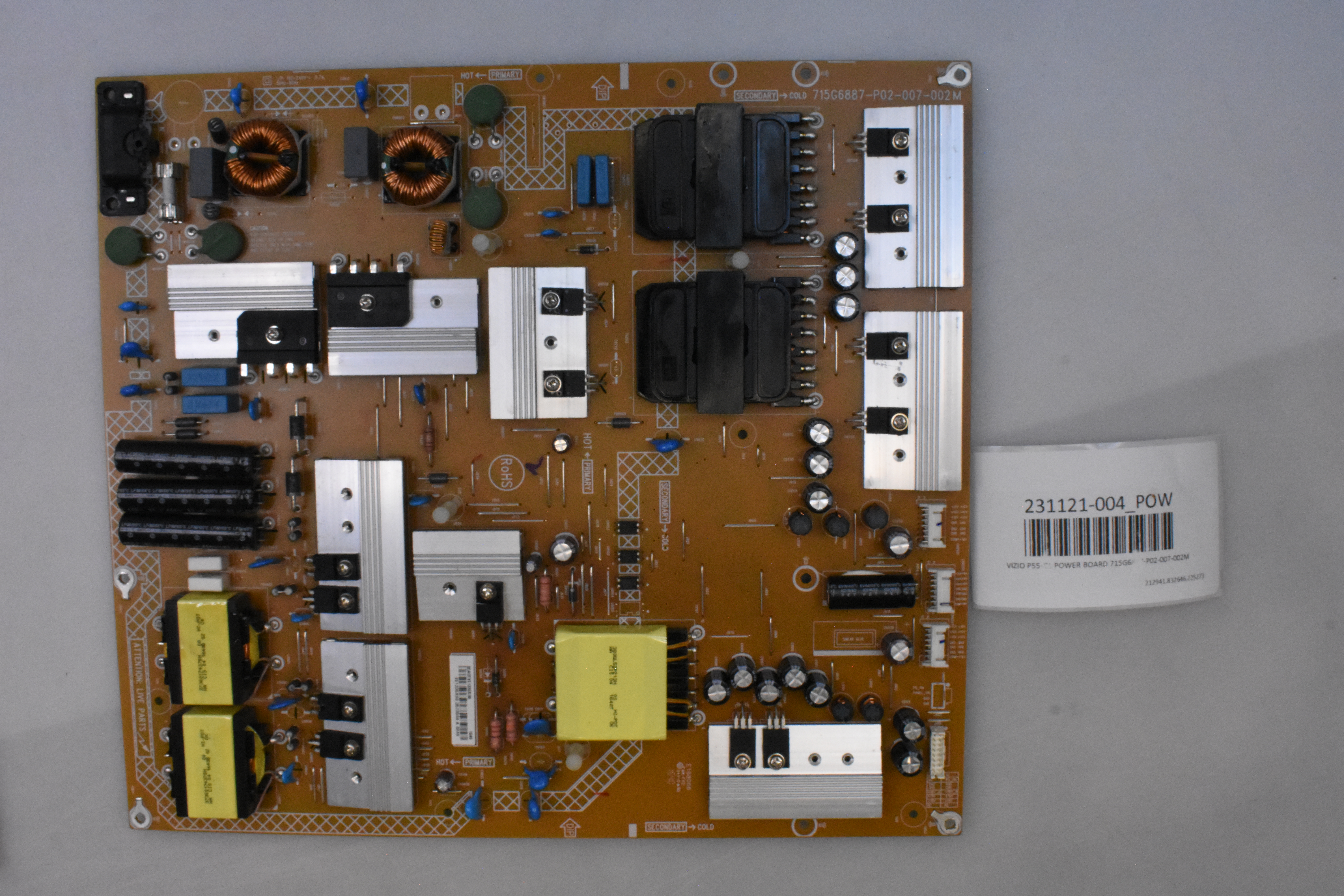 VIZIO P55-C1 POWER BOARD 715G6887-P02-007-002M