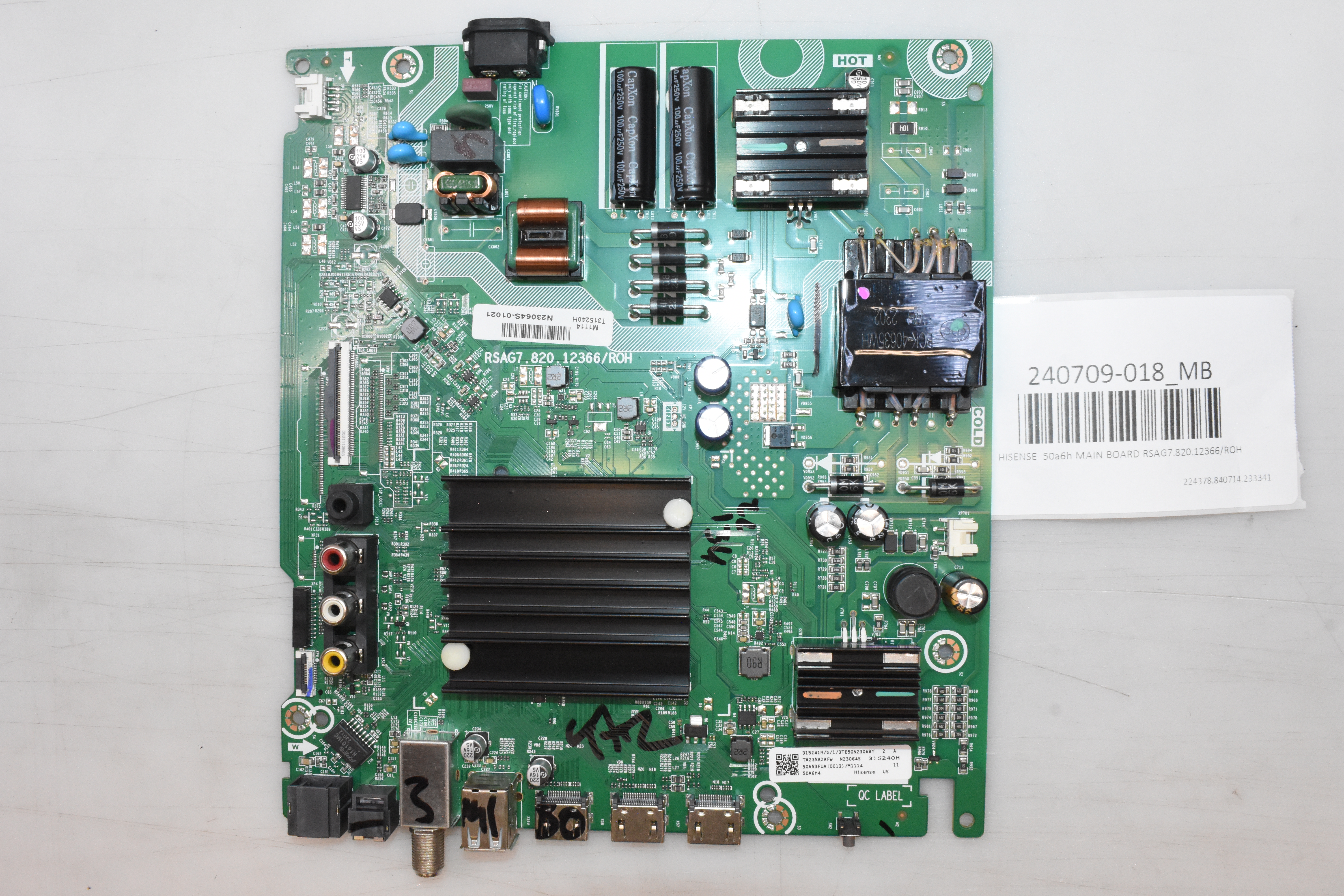 HISENSE 50A6H MAIN BOARD RSAG7.820.12366/ROH | eBay