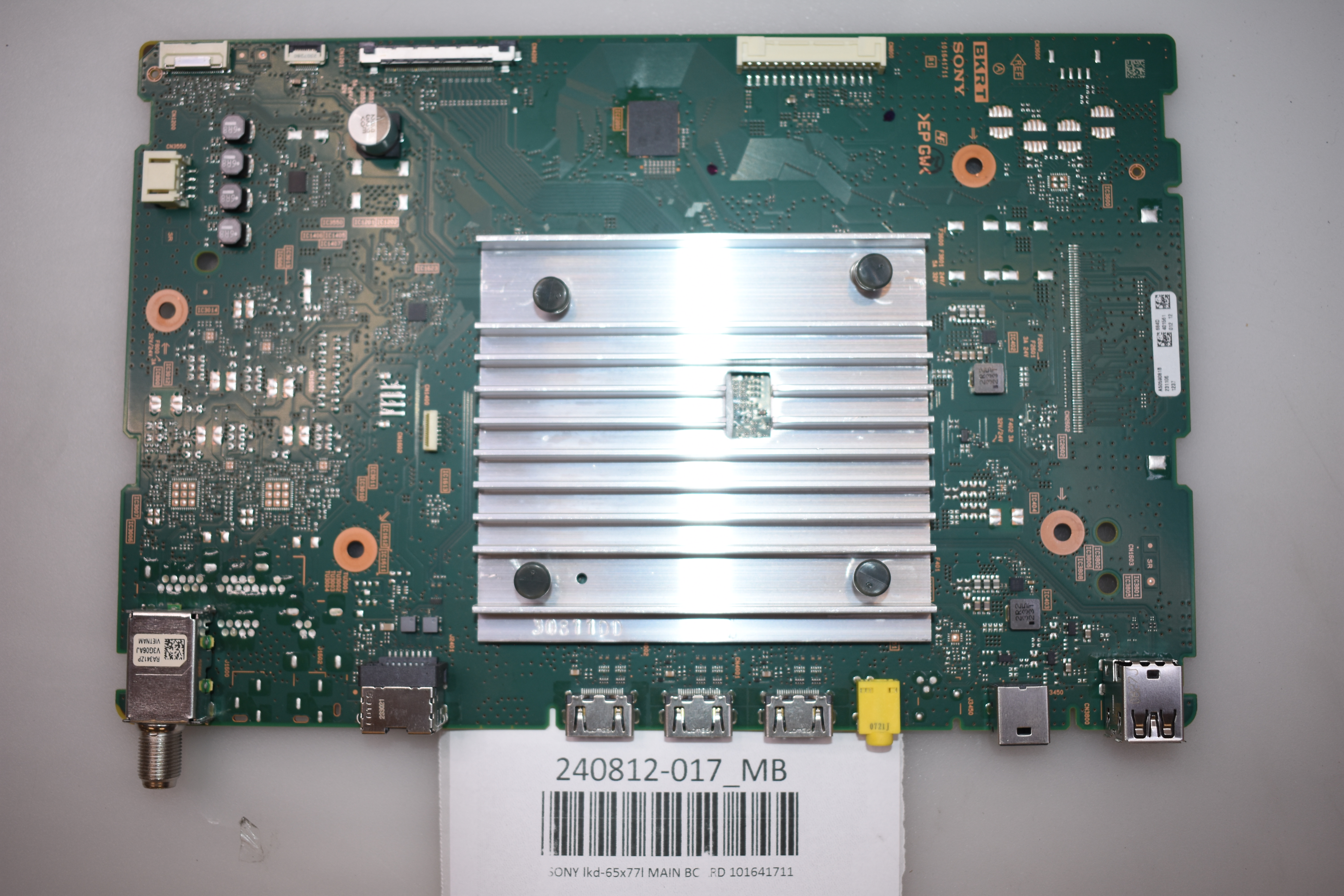 SONY LKD-65X77L MAIN BOARD 101641711 | eBay