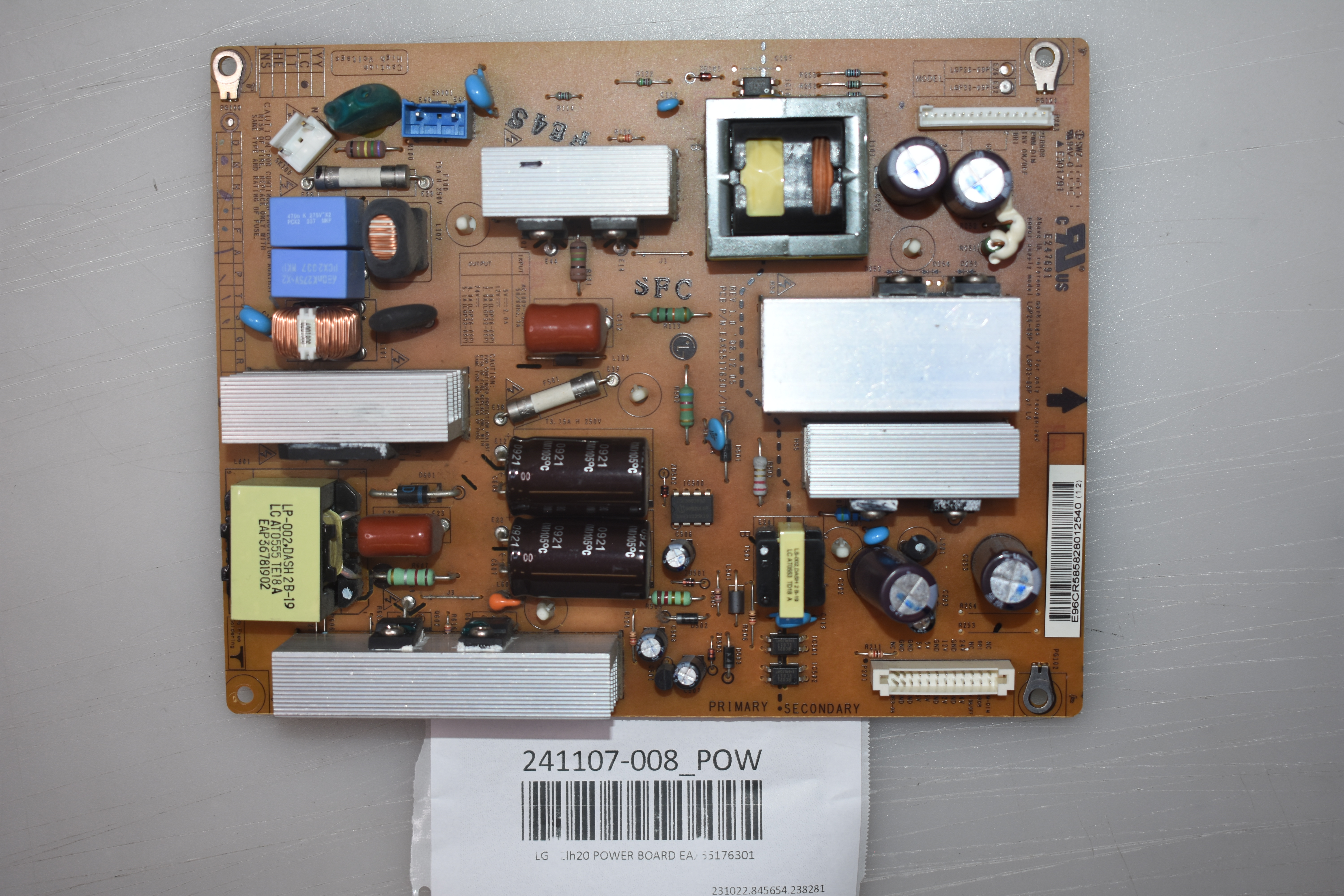 LG 32LH20 POWER BOARD EAX55176301 | eBay