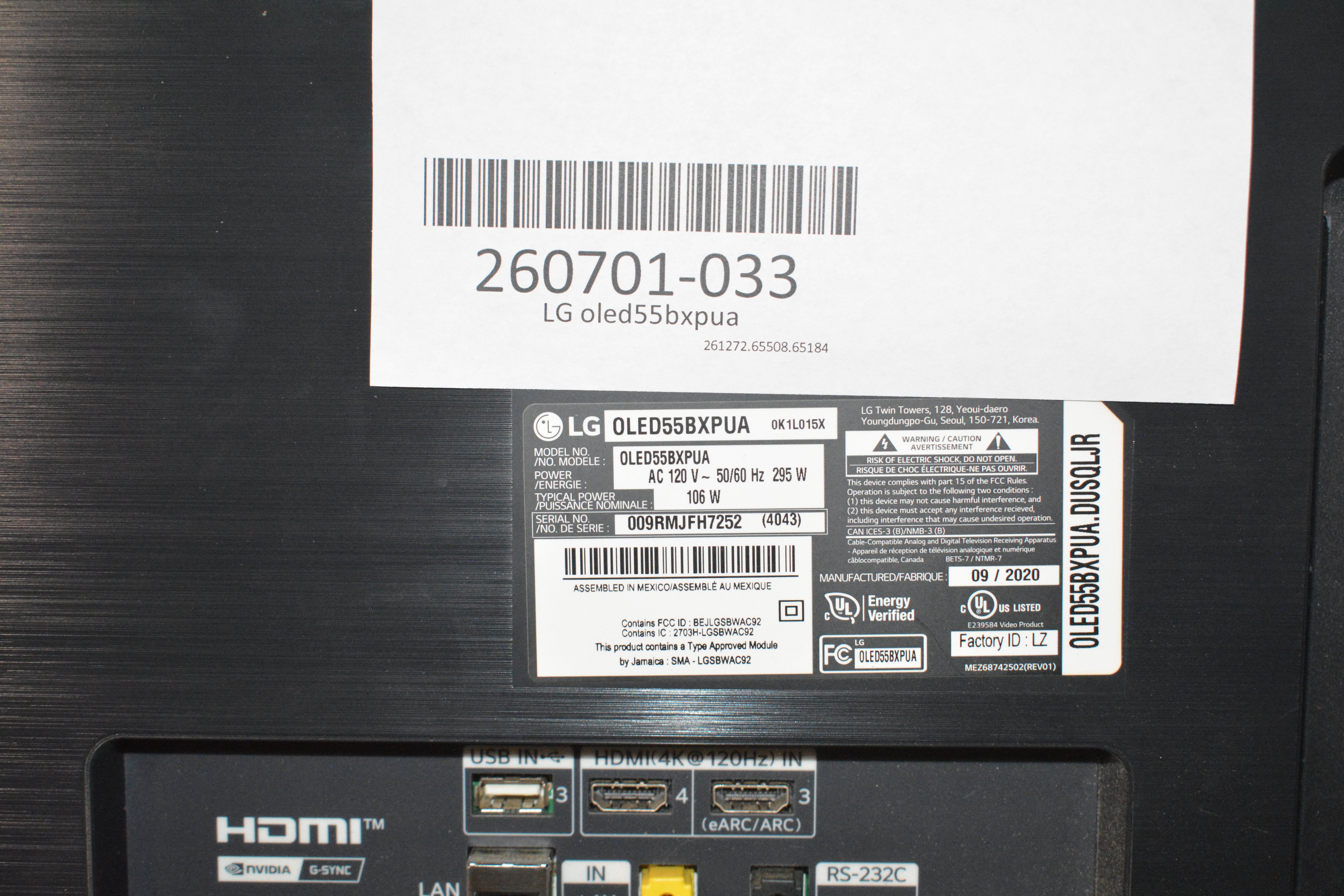 LG OLED55BXPUA MAIN BOARD EAX69047304 | eBay