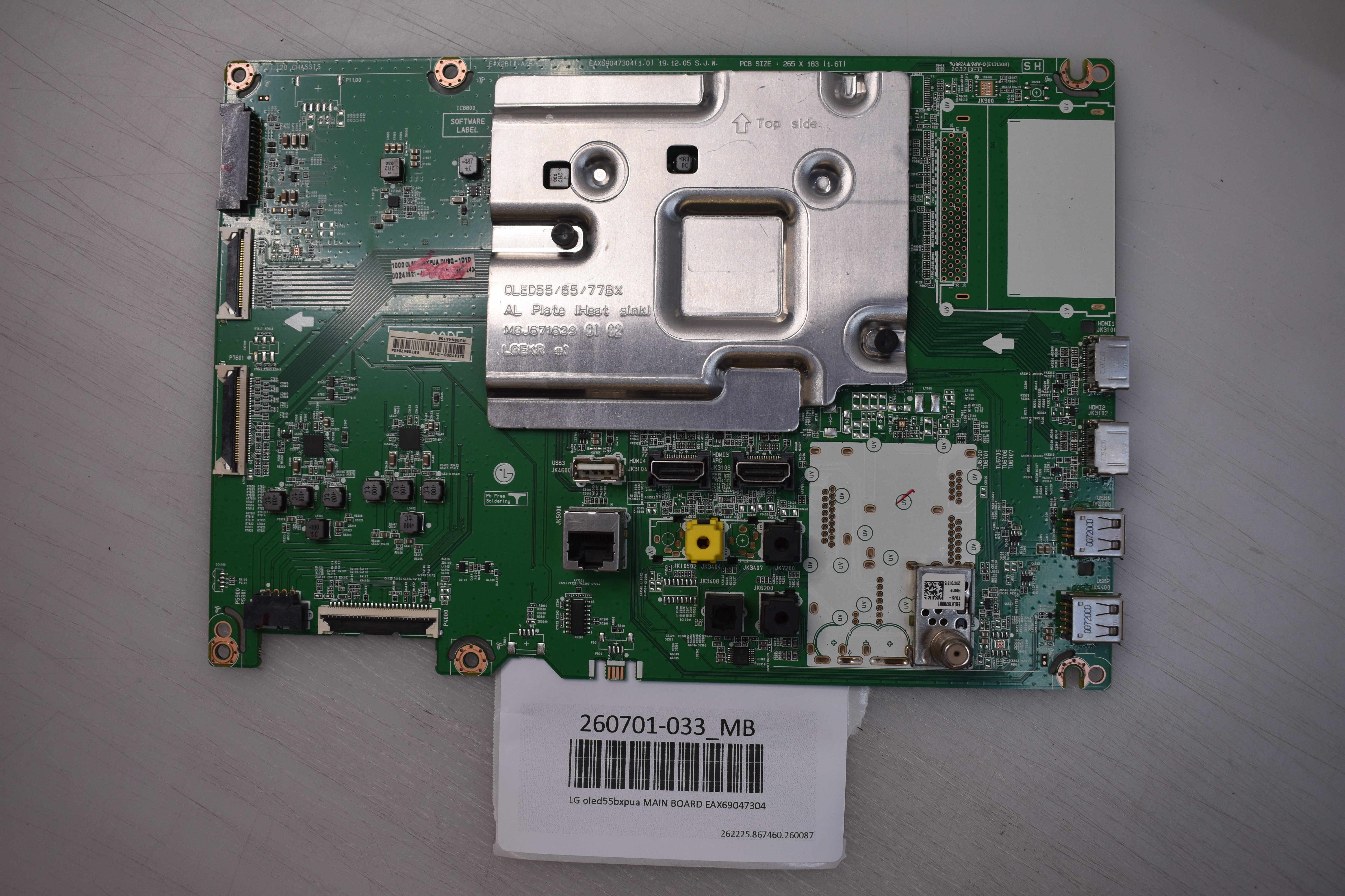 LG OLED65W7P-J メイン基板 EAX67150904 動作未確認 LG OLED55BXPUA MAIN BOARD EAX69047304 | eBay