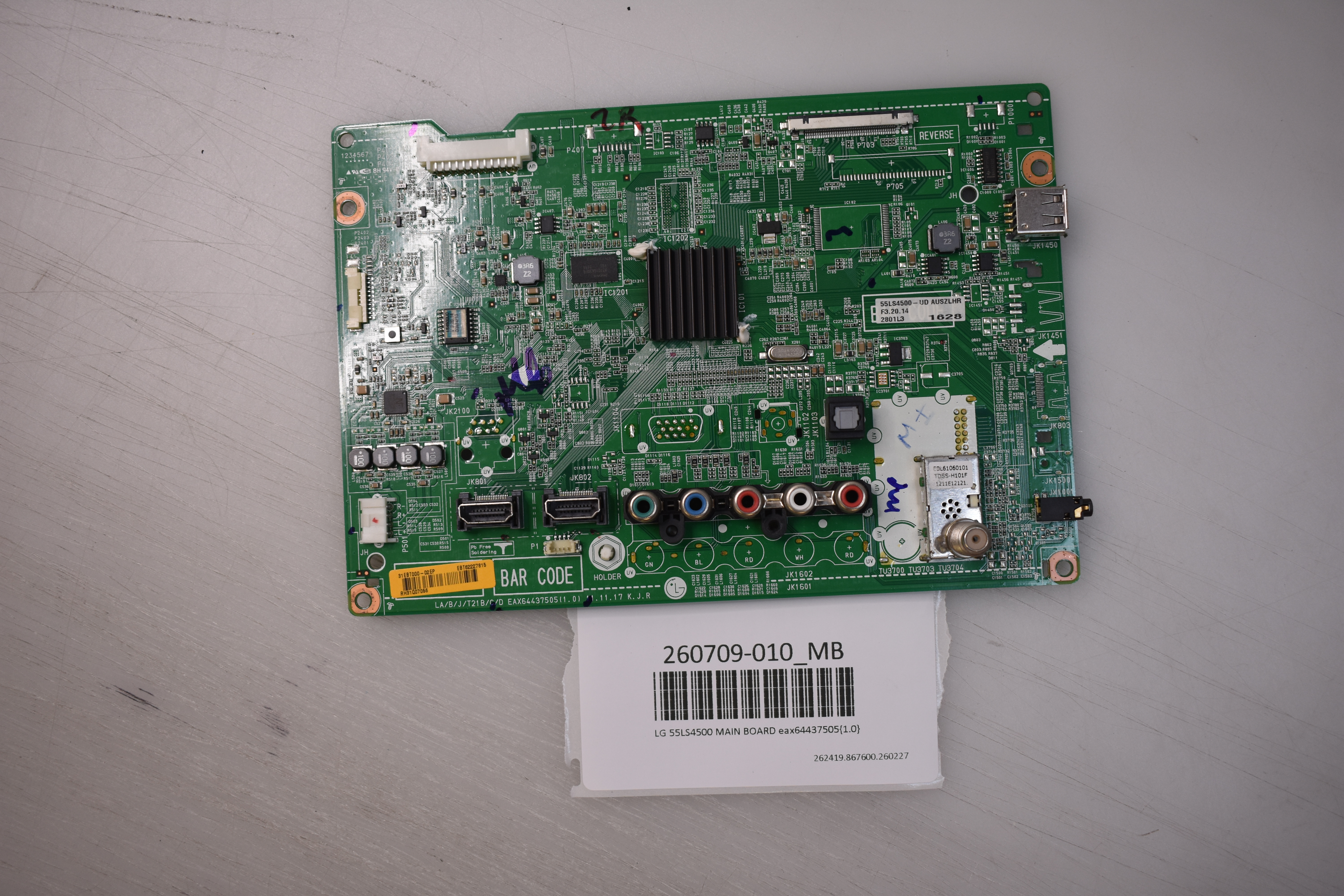 LG 55LS4500 MAIN BOARD EAX64437505{1.0}