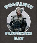 Volcanic Protector Man Logo