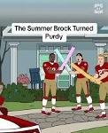 The Summer Brock Turned Purdy Logo