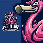 The Fighting Flamingos Logo