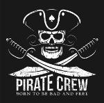 Pirate Crew-Born to be Bad and Free Logo