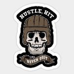 🏈Hustle, Hit, Never Quit🏈 Logo