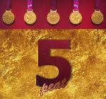 Cervix Busters Dynasty (five-peat) Logo