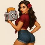 Texas Latina Toast Logo