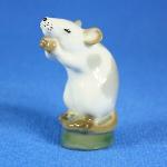 L.A. Fragile Porcelain Mice Logo